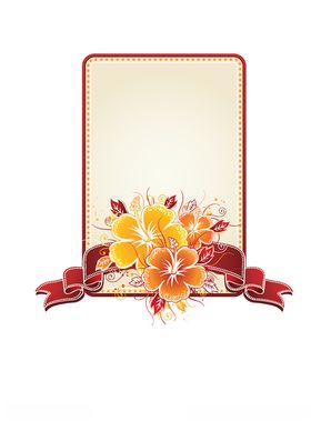边框花边花朵
