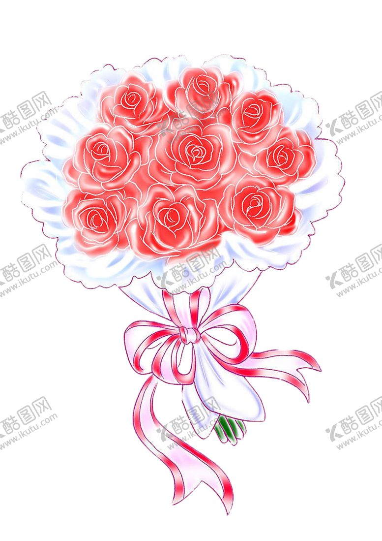 编号：32902410260122167442【酷图网】源文件下载-玫瑰花装饰素材