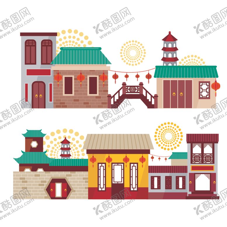 编号：74515712080052396378【酷图网】源文件下载-卡通建筑楼阁