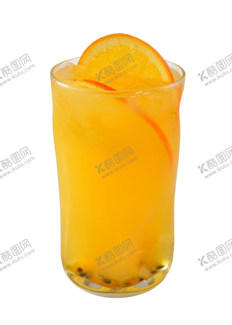 编号：17257210100226159145【酷图网】源文件下载-玻璃杯里的橙汁百香果