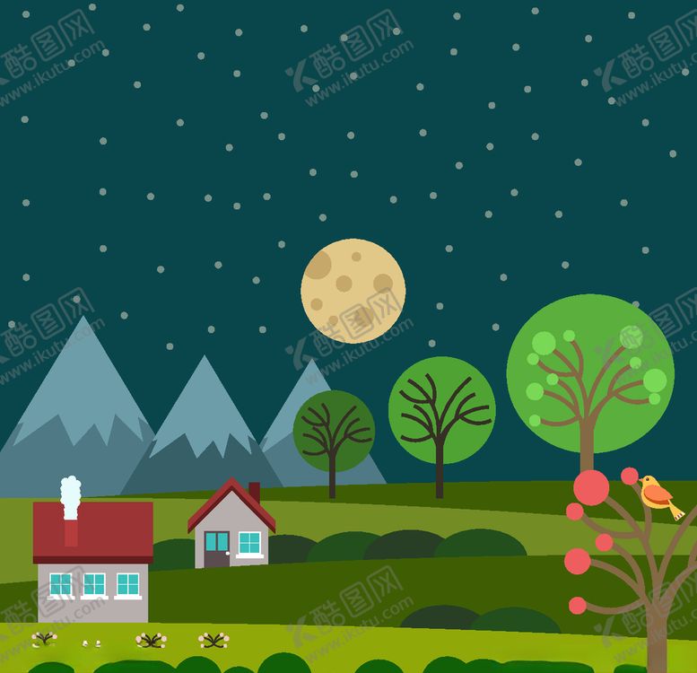 编号：60968209190112331176【酷图网】源文件下载-风景插画