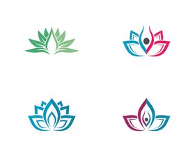 抽象荷花图标