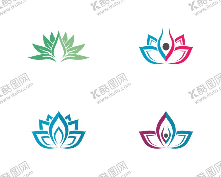 编号：95955606240759538112【酷图网】源文件下载-抽象荷花图标