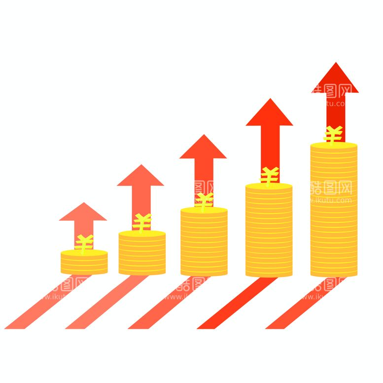 编号：24980509210328521824【酷图网】源文件下载-金币上升箭头