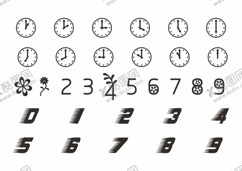 编号：81112201260008454494【酷图网】源文件下载-矢量数字