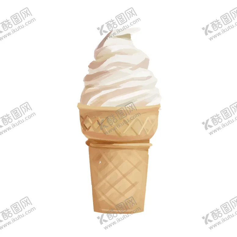 编号：12569103252132303083【酷图网】源文件下载-手绘矢量冰激凌插画图片