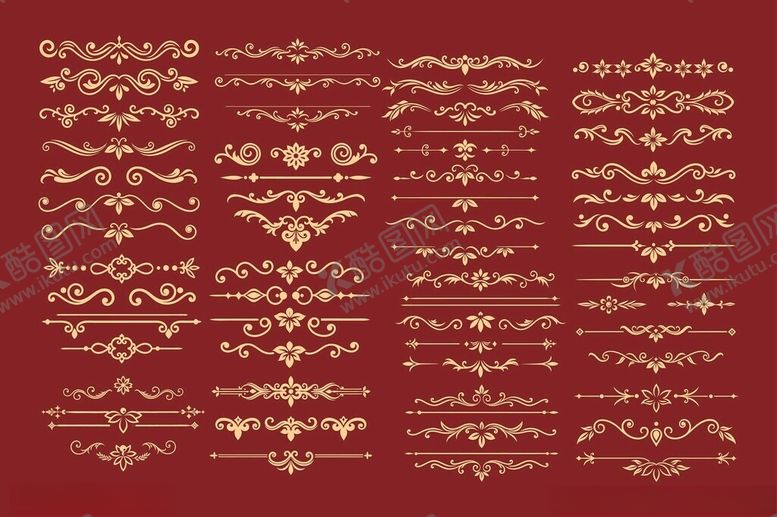 编号：11863111020039377346【酷图网】源文件下载-复古花边花纹