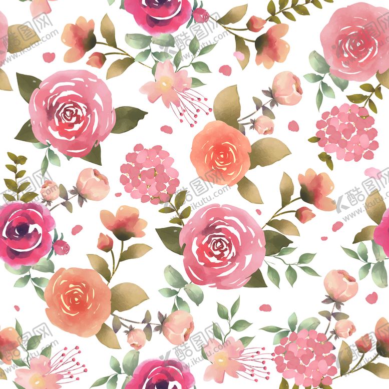 编号：81400311021732364951【酷图网】源文件下载-浪漫花卉图案背景