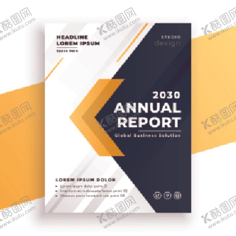 编号：81842310151302248255【酷图网】源文件下载-几何抽象商务封面设计