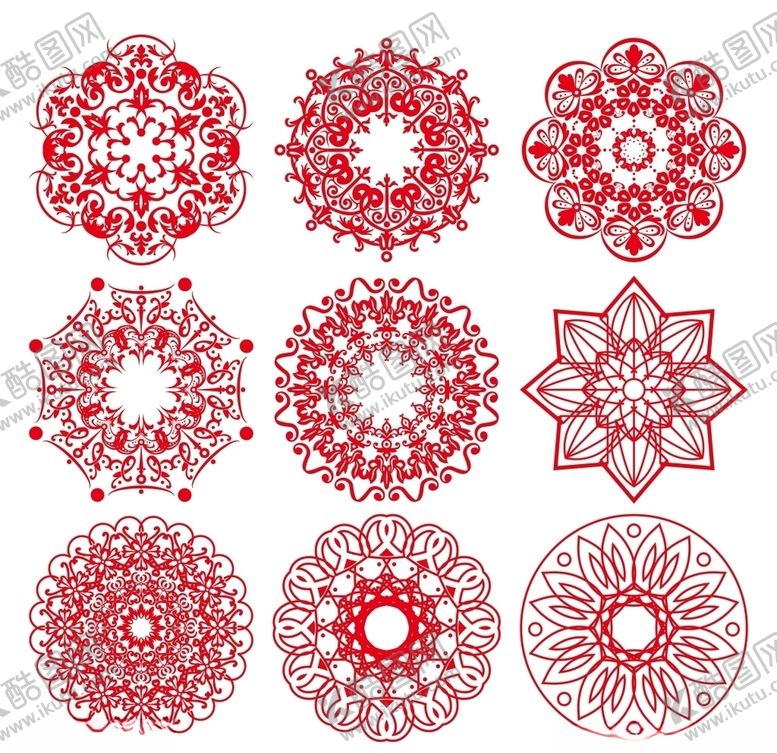 编号：74360304060337178201【酷图网】源文件下载-中国风团花底纹