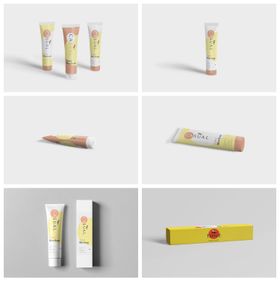牙膏长方盒包装样机