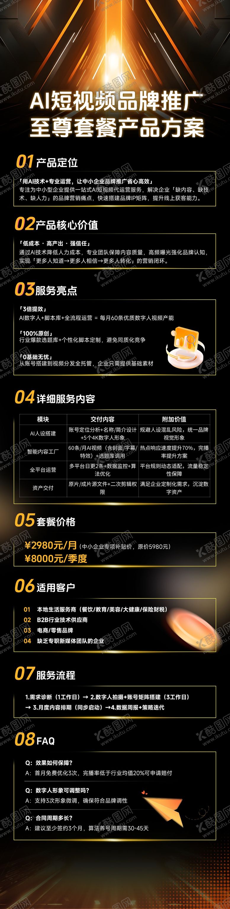 编号：70347507081940314483【酷图网】源文件下载-AI短视频黑金长图海报