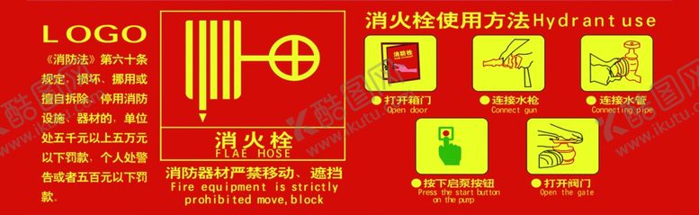 编号：50204611010001587541【酷图网】源文件下载-消防栓使用操作流程