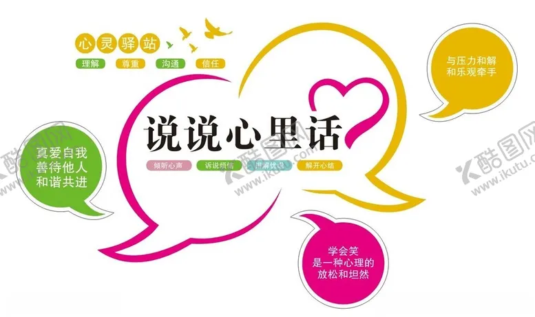 编号：57666101300057104677【酷图网】源文件下载-心灵驿站说说心里话