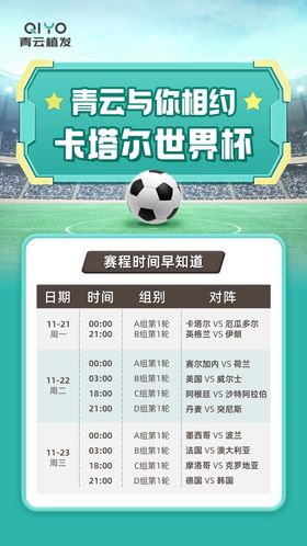 世界杯时间表海报