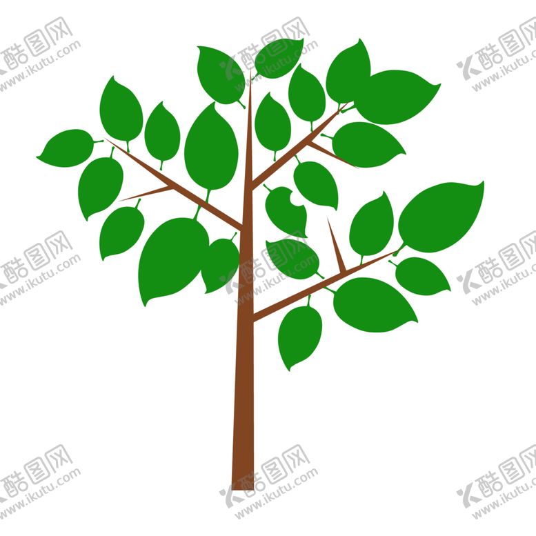 编号：69052509232316513776【酷图网】源文件下载-树木植物标志图形图标装饰素材