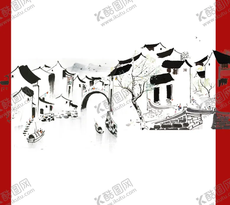 编号：10590510290006408056【酷图网】源文件下载-徽派建筑