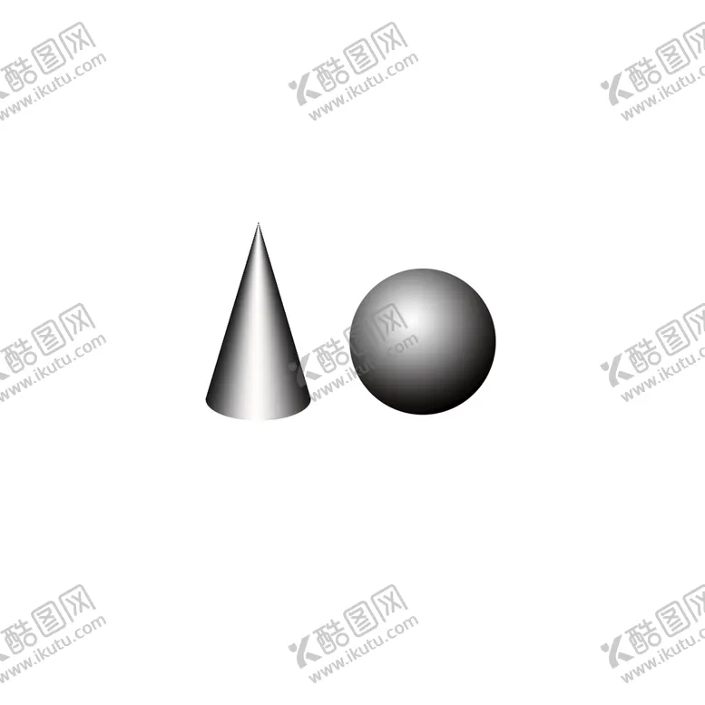 编号：07382609272239584527【酷图网】源文件下载-圆锥和球体