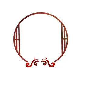 中国风边框元素仿古底纹喜庆