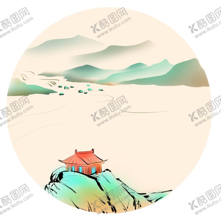 编号：63867210170643529030【酷图网】源文件下载-水墨山水