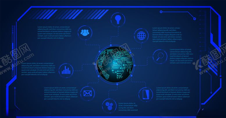 编号：74657409110502417292【酷图网】源文件下载-全球科技背景
