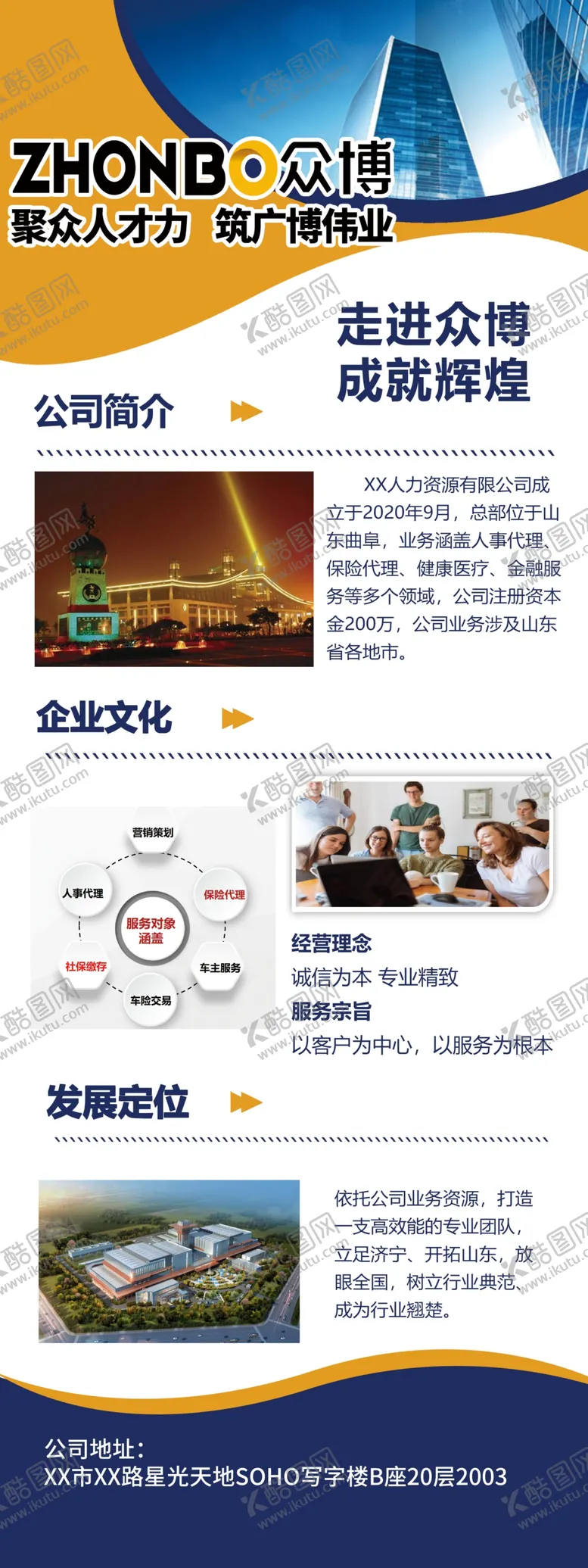 编号：94700804010152304561【酷图网】源文件下载-人力资源展架