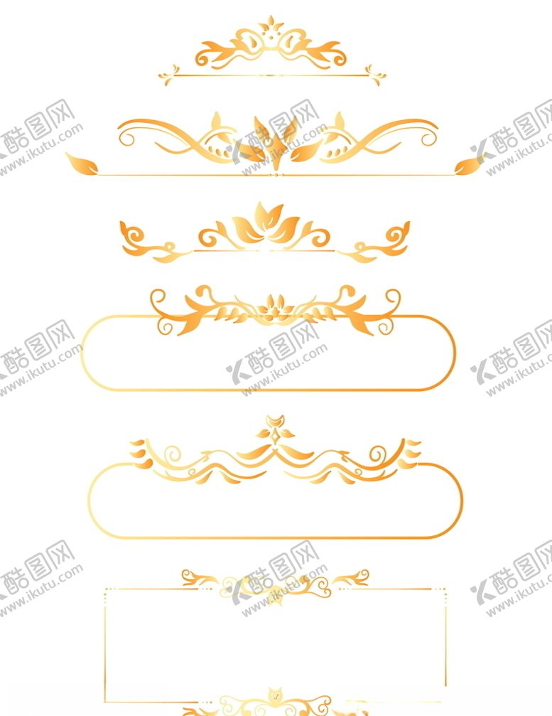 编号：90321205012204102816【酷图网】源文件下载-金色书法设计元素金色菜单和邀请