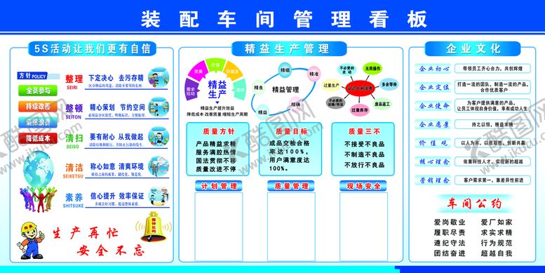 编号：19023809211102311604【酷图网】源文件下载-车间管理看板