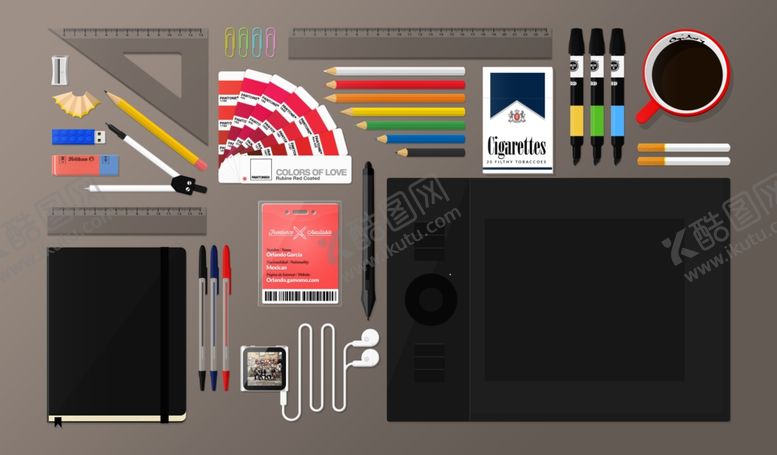 编号：18006610120603082418【酷图网】源文件下载-文具用品设计