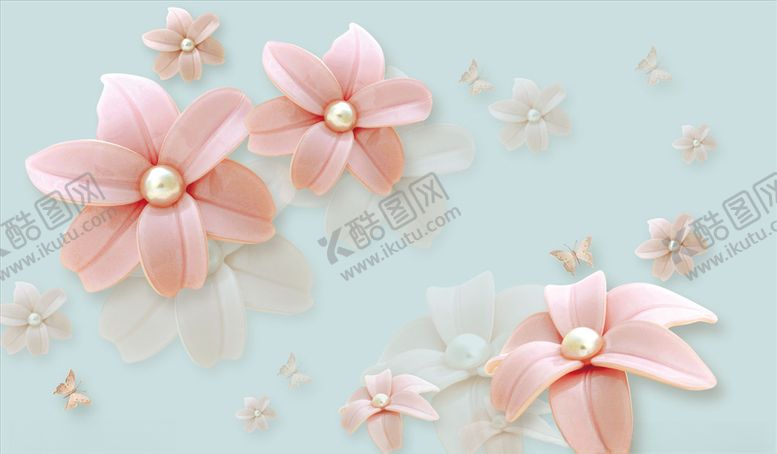 编号：92793505080913304818【酷图网】源文件下载-浮雕花电视背景墙