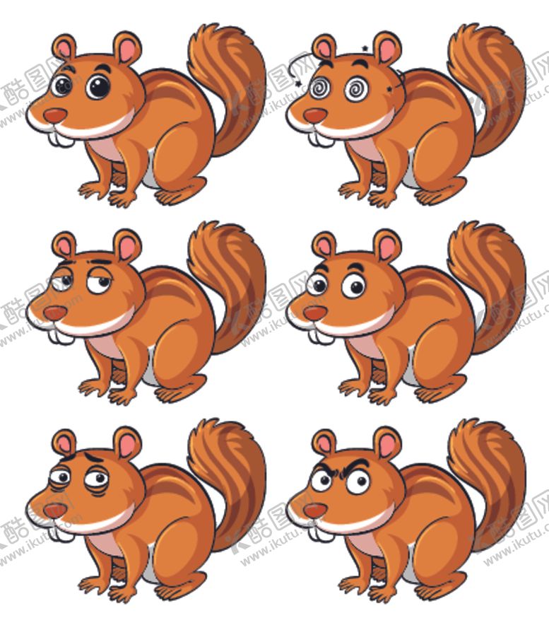 编号：33730509142309427426【酷图网】源文件下载-卡通动物表情