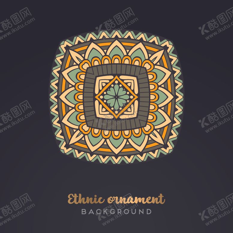 编号：47550210291624508614【酷图网】源文件下载-复古民族花纹