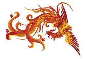 国潮风凤凰素材