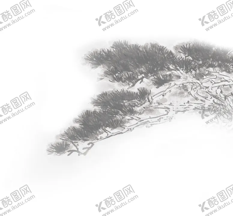 编号：67155006252250135406【酷图网】源文件下载-水墨中国风迎客松