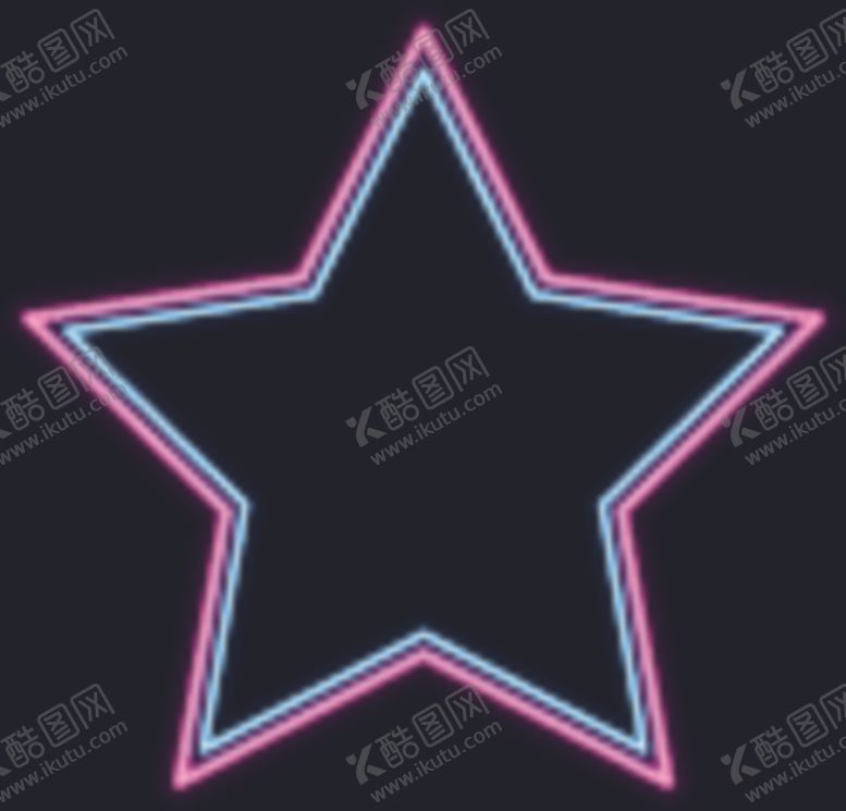 编号：91927006160551046298【酷图网】源文件下载-霓虹灯星星