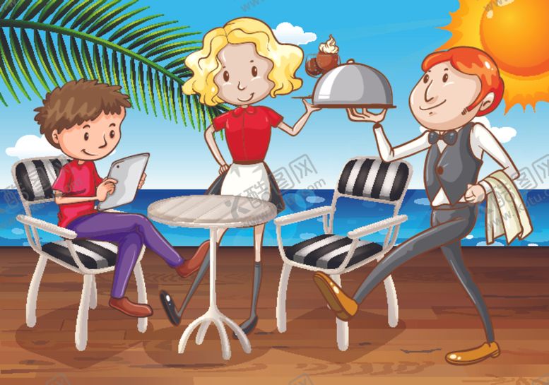 编号：97423409290209117349【酷图网】源文件下载-卡通餐饮人物