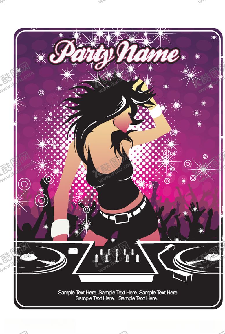 编号：11919309102255503231【酷图网】源文件下载-女装人物印花