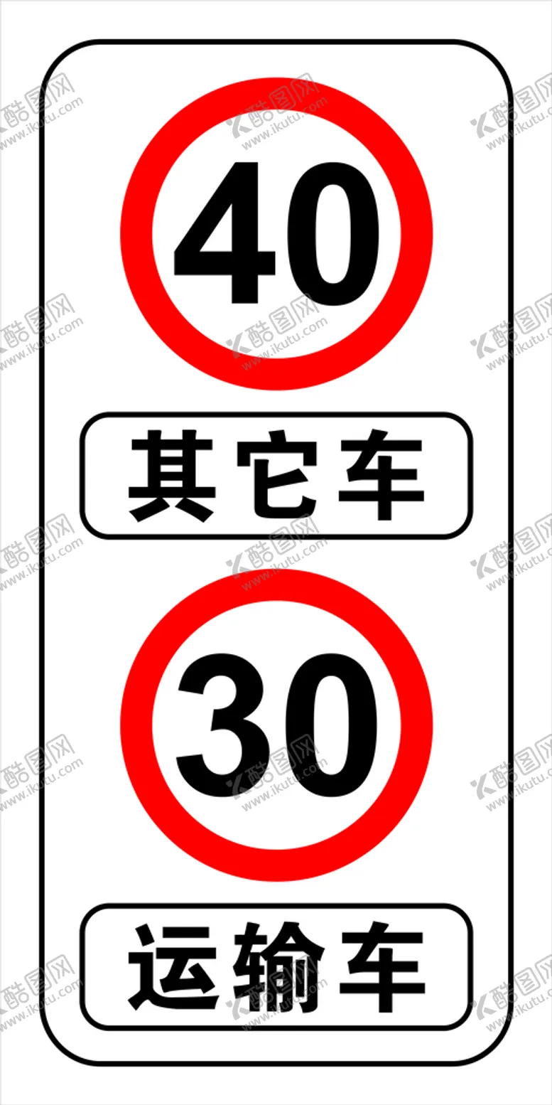 编号：78403610081934102913【酷图网】源文件下载-限速标牌