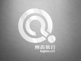 灰色肌理背景亮色logo样机