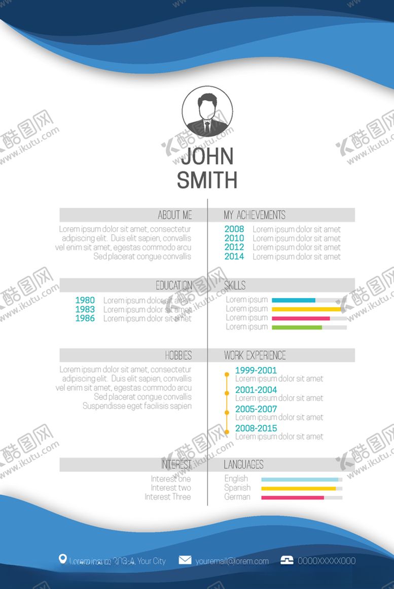 编号：52395809211921069551【酷图网】源文件下载-简历模板