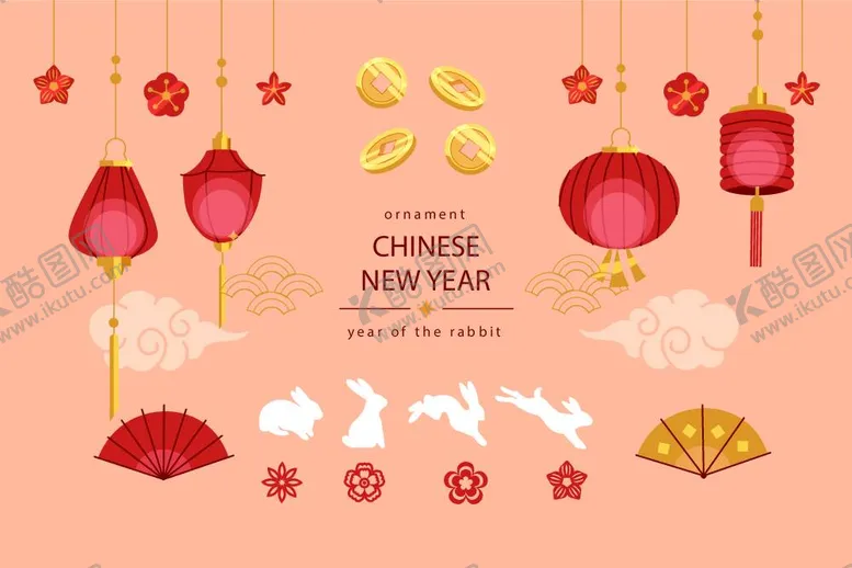 编号：80211212042317296544【酷图网】源文件下载-兔年春节素材