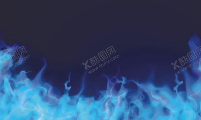 编号：38505812090349599534【酷图网】源文件下载-矢量蓝色火焰背景