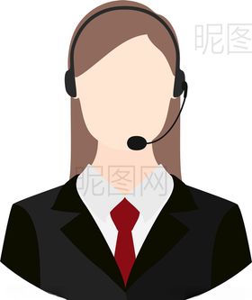 客服标志UI标识矢量