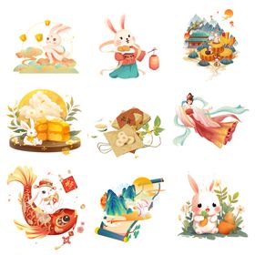 四季风景插画集