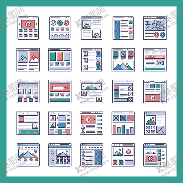 编号：98928711010539568847【酷图网】源文件下载-多样卡通插画模板集合