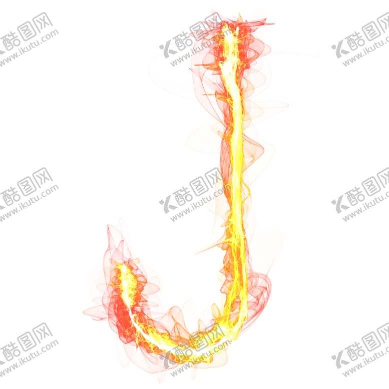 编号：47132109270354425425【酷图网】源文件下载-烟雾火焰文字字母J
