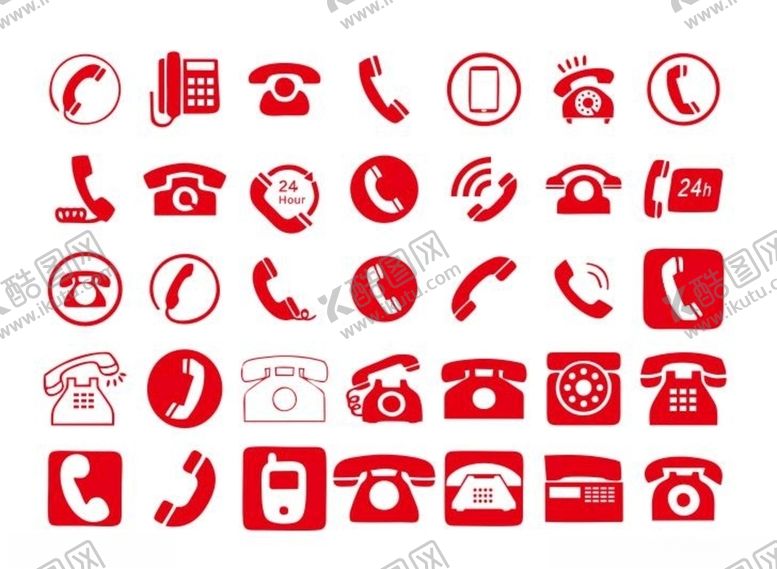 编号：81775309281415264889【酷图网】源文件下载-矢量电话标识
