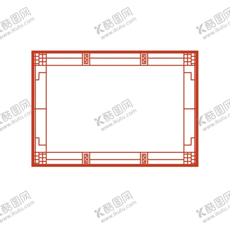 编号：41439109281536505447【酷图网】源文件下载-矢量中式边框花纹装饰