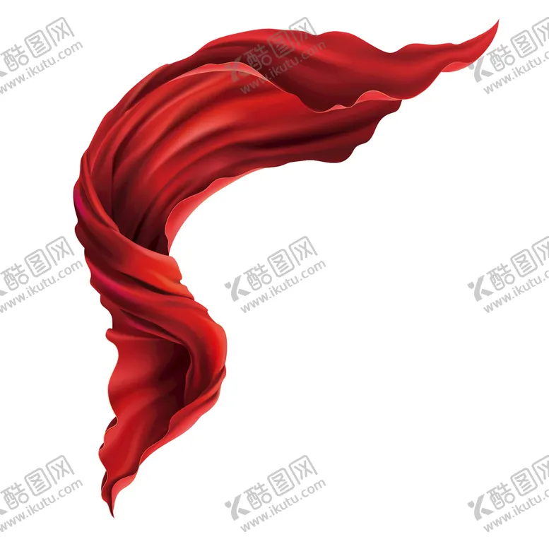 编号：49027609141303337165【酷图网】源文件下载-红丝带线条红色线条