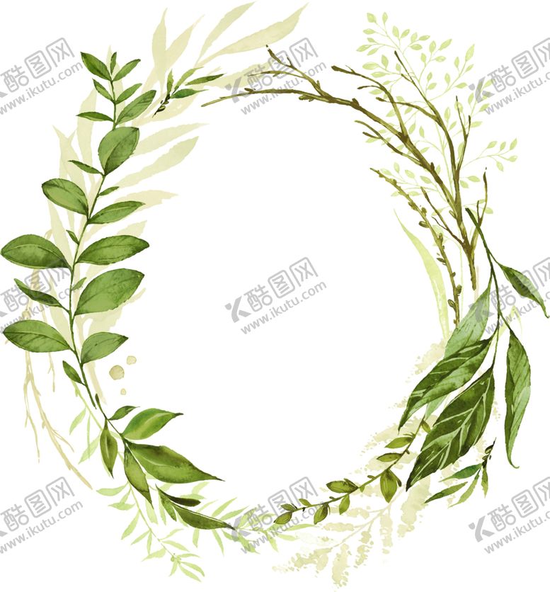 编号：70705505050602597250【酷图网】源文件下载-手绘植物叶子